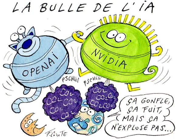 Dessin: Forrester prévoit l’explosion de la « bulle IA » en 2026
